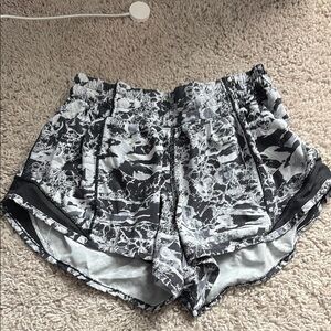 Black and Gray Women's LuluLemon Shorts